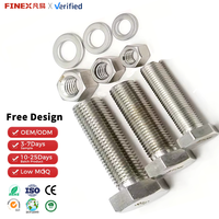 Harga Produsen Kualitas Tinggi 316 316l Full Half Thread Ss304 Mur Baut Baja Tahan Karat M3 M9 M7 310 Baut dan Mur Heksagonal