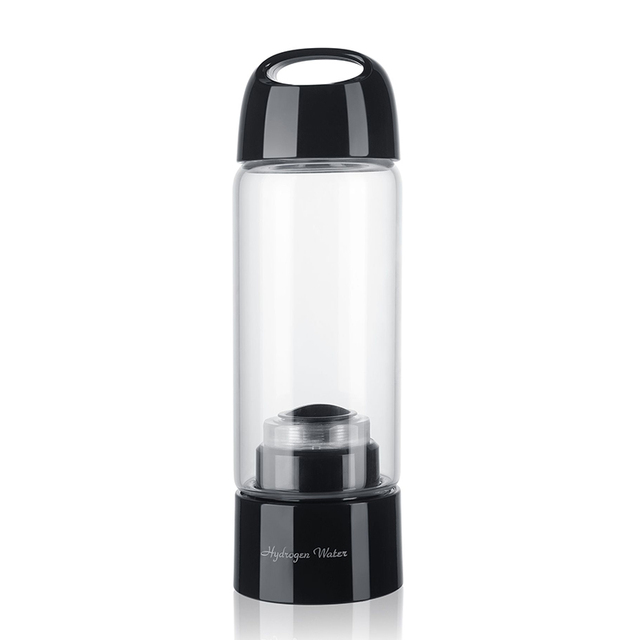 Q7 Portable 380ml High Borosilicate Glass Bottle Hydrogen-rich Water Bottle