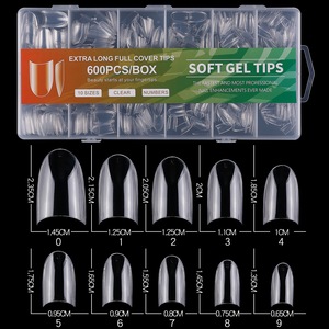 <span class=keywords><strong>Uñas</strong></span> Postizas Cortas Cuadradas <span class=keywords><strong>de</strong></span> Cobertura Completa, 600 Piezas, Puntas <span class=keywords><strong>de</strong></span> Gel Suave Pre-enceradas, Extensiones <span class=keywords><strong>de</strong></span> <span class=keywords><strong>Uñas</strong></span> DIY para Mujer, 10 Tamaños - Product Image 5