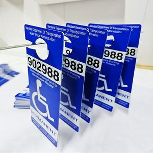 Etiqueta de estacionamiento temporal para oficina de correos, permiso para diferentes estados, diseño diferente, Discapacidad de plástico grueso personalizado - Product Image 2