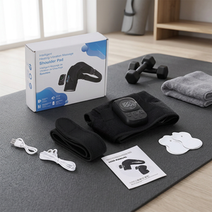 Intelligent Heating <b>Vibration</b> Massage Shoulder Pad 6 Temp Levels Detachable Controller App Control SBR Fabric for Pain Relief - Product Image 5