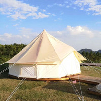 2025 nouveau luxe 3M 4M 5M 4 personnes hiver mongol toile extérieur Glamping Camping yourte maison cloche tentes couverture