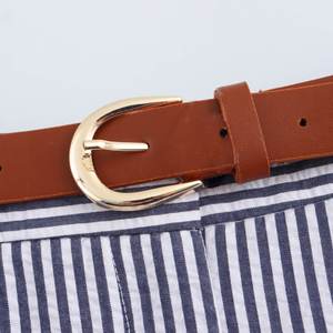 SHENZHU femmes 2024 nouveau <span class=keywords><strong>Chic</strong></span> mode ceinturé rayures Shorts jupes Vintage taille haute poche fermeture éclair <span class=keywords><strong>femme</strong></span> jupes Mujer - Product Image 6