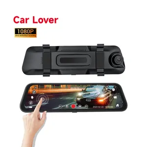 10 pouces double objectif 2k voiture DVR Dash Cam wifi voiture Dash caméra 1080p rétroviseur enregistreur de conduite