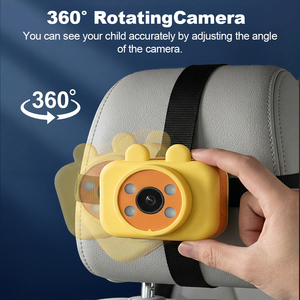 กล้องติดรถยนต์สำหรับเด็ก 2 คน สำหรับติดตั้งที่เบาะ จอแสดงผลขนาด 7 นิ้วแบบ Ultrawide พร้อมกล้องสองตัว มองหลัง กล้องติดรถยนต์สำหรับเด็ก ความละเอียด HD 1080P มองเห็นในเวลากลางคืน รุ่น ZD26 - Product Image 5