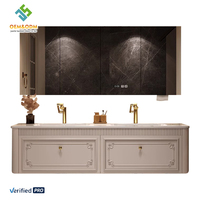 OEM Moderne 2025 Juerte Farmhouse Salles de bains Vanités Ensemble complet de meubles Table Bureau Cabinet Panneau Miroir Robinet d'évier pour salle de bain