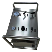 USUN-sistema de bomba de presión hidráulica, modelo: WS-AT64, 300-500 Bar, personalizado, accionada por aire