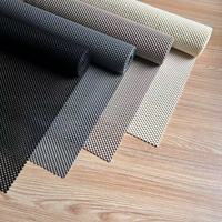 Tapis de protection respirant, lavable et antidérapant pour tiroirs et étagères, installation facile, pour armoires de cuisine et de salle de bain, en maille PVC