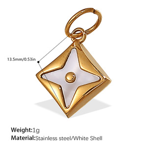 Ensemble <span class=keywords><strong>de</strong></span> pendentifs étoile, lune et soleil en acier inoxydable, hypoallergénique, étanche, couleur or, pour la création <span class=keywords><strong>de</strong></span> <span class=keywords><strong>bijoux</strong></span> - Product Image 1