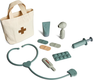 Mainan Dokter untuk anak-anak, CPC udah 9 buah mainan edukasi dengan tas penyimpanan medis dan permainan peran stetoskop - Product Image 3