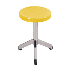 Sgabello rotante ruota gli sgabelli rotondi in plastica girevole in metallo girevole regolabile in altezza - Product Image 3