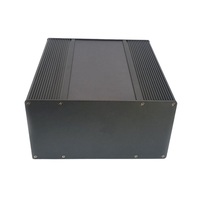 Kotak kontrol PC Mini ekstrusi aluminium CNC penutup instrumen elektronik pemasok daya anoda ukuran kustom