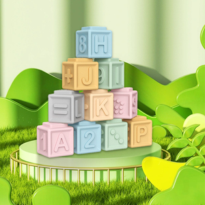 Montessori Toys Soft Stacking Building Blocks Sets for Babies Sensory Toddlers Teething <strong>Bath</strong> Toys Infants Learning Math <strong>Letter</strong> - Product Image 2
