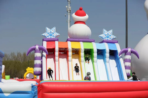 Nhà máy tùy chỉnh thiết kế mới Inflatable Land trở ngại khóa học trẻ em nhảy Bouncer trượt lâu đài để bán - Product Image 2