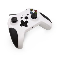 Manette de jeu filaire pour Xbox One et PC Windows, manette de jeu USB avec double vibration, design ergonomique
