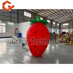 Giant Inflatable Strawberry Model, Decoration Inflatable Fruit for Festival