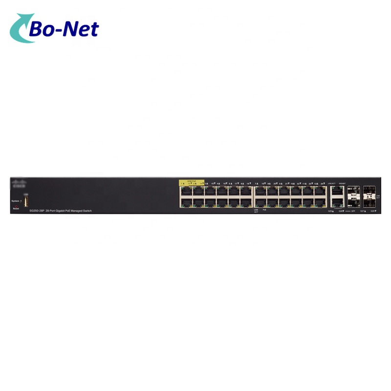 Оригинальный SG350-28P-K9-CN 28 порт Gigabit POE управляемый коммутатор серии 350
