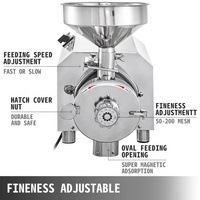 Ligne de production complète de moulin à farine électrique en acier inoxydable, machine à moudre le maïs, machine à poudre alimentaire de maïs