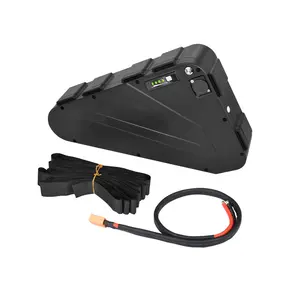 Qualità di vendita calda a forma di triangolo agli ioni di litio 24v 36v 48v bici elettrica 28,8ah 52 Volt batteria triangolo Ebike