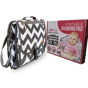 Recién llegado, alfombrilla impermeable para juegos de bebés, <span class=keywords><strong>cambiador</strong></span> con bolsillo de tejido y cojín para la cabeza, bolsa de almacenamiento multiusos - Product Image 2
