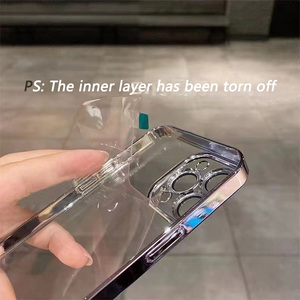 Trong suốt trường hợp khó khăn máy ảnh bảo vệ mạ PC rõ ràng điện thoại di động Trường hợp đối với iPhone 16 Pro Max 15 cộng với 14 13 12 11 - Product Image 5