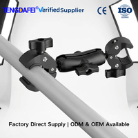 Pince double tête en U, fixation directe usine, pour guidon de moto, compatible caméra d'action et téléphone