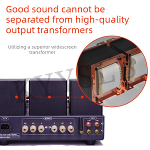 Amplificateur Bluetooth KYYSLB Fever Home Audio Sound Grade HIFI Pure Class a Push and Bare Machine <span class=keywords><strong>EL34</strong></span> Tube Power Amplifiers - Product Image 3