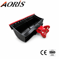 Godet hydraulique inclinable à double vérin robuste de 1000 mm pour excavatrice 5T 8T