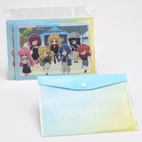 Pochette porte-documents A4 A5 B5 en PP, impression UV, fermeture à pression, logo personnalisé, sac de classement coloré pour fournitures de bureau et scolaires, vente en gros