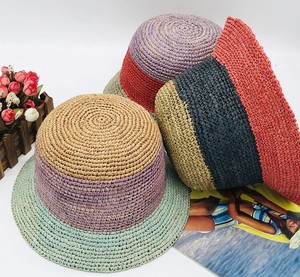 Mũ Tai Bèo Đan Móc Màu Sọc Tự Nhiên Cao Cấp - Product Image 2