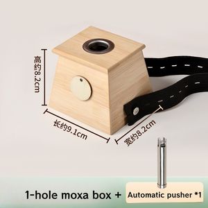 Многофункциональный бамбуковый моксибустонный бокс на 1/2/3/4/6 отверстий с автоматической подачей мокси-стиков - Product Image 2