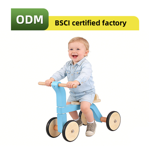 Vélo d'équilibre pour tout-petits à 4 roues, jouet à pousser pour enfants, <span class=keywords><strong>tricycle</strong></span> pour bébés - Product Image 2