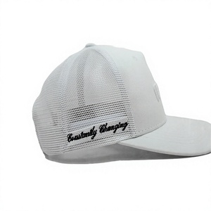 Casquette de camionneur fabriquée au Vietnam avec broderie 3D personnalisable, 5 panneaux, dos en maille blanche, pour adulte, usage quotidien, toutes saisons, accessoire d'extérieur - Product Image 3