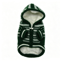 Pull pour chien personnalisable à double couche doublé de peluche, pull épais pour chien, vêtements pour animaux de compagnie