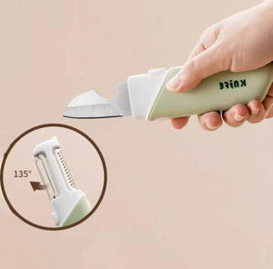 Couteau à fruits compact et pratique pour la cuisine, éplucheur de melon, ustensile de cuisine avec grattoir à éplucher - Product Image 6