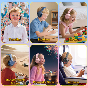 Casque audio pour enfants de haute qualité, réduction de bruit 30SNR, protège-oreilles insonorisés pour bébés, enfants, adolescents, filles et garçons - Product Image 5