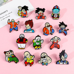 Vente en gros du nouveau <span class=keywords><strong>Dragon</strong></span> Son Goku <span class=keywords><strong>Vegeta</strong></span> Gohan DBZ <span class=keywords><strong>Ball</strong></span> Décoration de collection japonaise Anime Alliage Badge Broche - Product Image 1