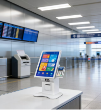 Chiosco Self-Service per Ordinazioni Alimentari da Tavolo con Schermo Touch da 21,5 Pollici, <span class=keywords><strong>Pagamento</strong></span> Interno, QR, NFC e Stampante Termica - Product Image 6