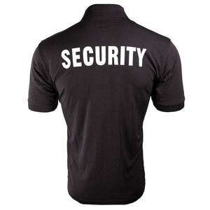 T-shirt Polo Unisex Promozionale Stile USA per Guardie di Sicurezza/Eventi con Bandiera sul Braccio, Taglie Grandi, 100% Poliestere, Manica Corta - Product Image 2