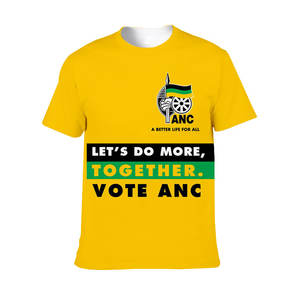 Gahumi Best-seller 2024 Afrique du Sud ANC T-shirt pour l'élection présidentielle Style d'impression personnalisé en polyester/coton - Product Image 2