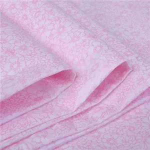 Down proof gedrukt polyester plain peach skin stof voor hometextile