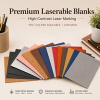 Lembar Kulit Sintetis Laser Warna-Warni untuk Kerajinan DIY, Lembar Kulit Sintetis Kosong untuk Membuat Gantungan Kunci, Dompet, Tatakan Gelas