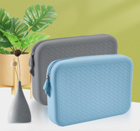 Sac de rangement en silicone, trousse de maquillage, sac à main portable pour femmes, sac de voyage multifonctionnel en silicone étanche