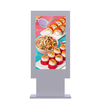 Écran tactile vertical extérieur de 43 pouces, étanche IP65, 2500 nits, PC tout-en-un, totem
