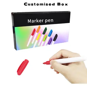 Hot Sale Custom Supplies And School Oil Based Paint Graffiti Draw Art For Kid Plastic Glitter Ink Permanent Marker Pen