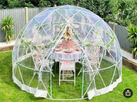Tente de camping transparente en forme de bulle pour l'extérieur, tente de luxe pour restaurant, hôtel, complexe hôtelier, tente géodésique imperméable pour glamping