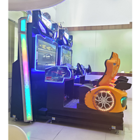 Machine de jeu d'arcade à pièces Simulateur de course de voiture Amusement pour le divertissement avec acceptation de pièces de monnaie