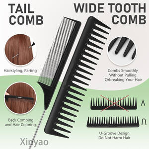 Özel Logo kürek saç fırçası Set Hairbrush saç tarak seti islak kuru uzun kalın ince kıvırcık doğal saç veya kadınlar için çocuklar ve erkekler - Product Image 5