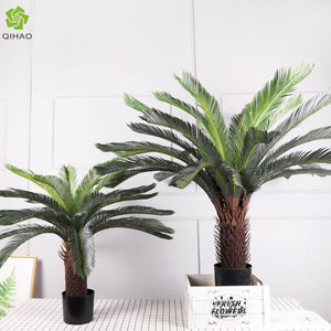 Planta Artificial de Cícada Bonsái, Alta Simulación, Decoración Interior para Hogar y Oficina, Estilo Palmera, Maceta Negra, Varios Tamaños - Product Image 4