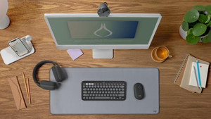 Original Logitech Pebble 2 Combo Cordless Combos Wireless Keyboard <b>Mouse</b> Set for Windows 2.4 GHz Wireless Compact <b>Mouse</b> - Product Image 5